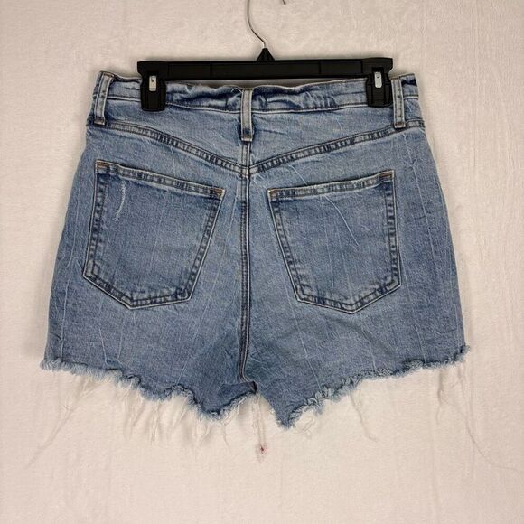 Silver Jeans High Rise Raw Hem Distress Detail Desirable Jean Shorts Size 29 - Picture 8 of 13